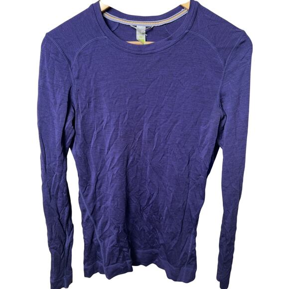 Feels Good Cotton Navy Blue Heavy Long Sleeve Women Medium - Picture 1 of 6